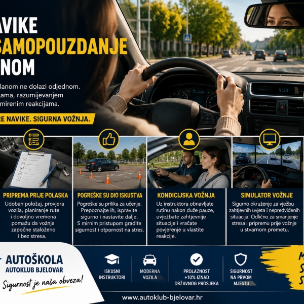Koje navike grade samopouzdanje za volanom