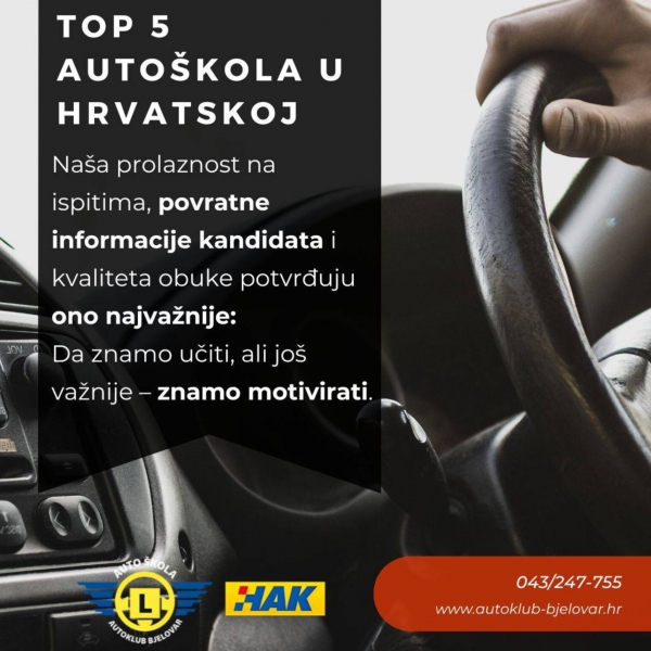 Gdje u Bjelovaru krenuti prema vozačkoj dozvoli